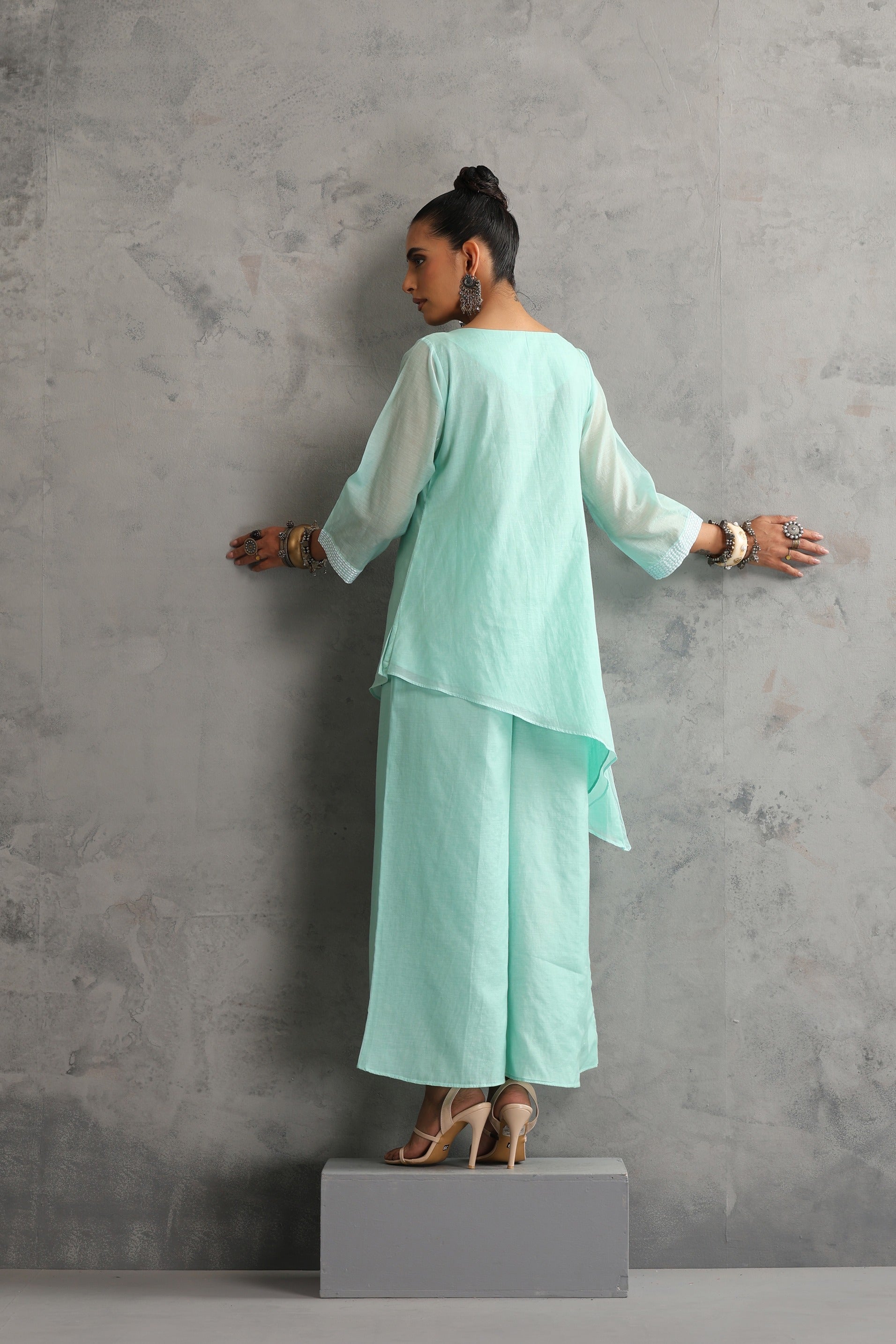 Mint Embroidered Co-ord Set