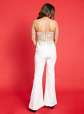 Load image into Gallery viewer, Ivory corset with pants
