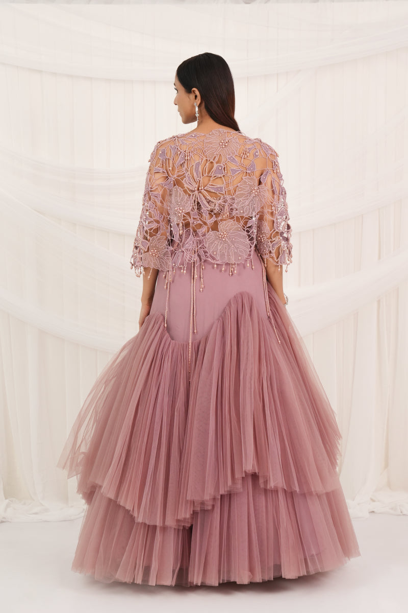 Cashmare Rose Flair Lehenga Set