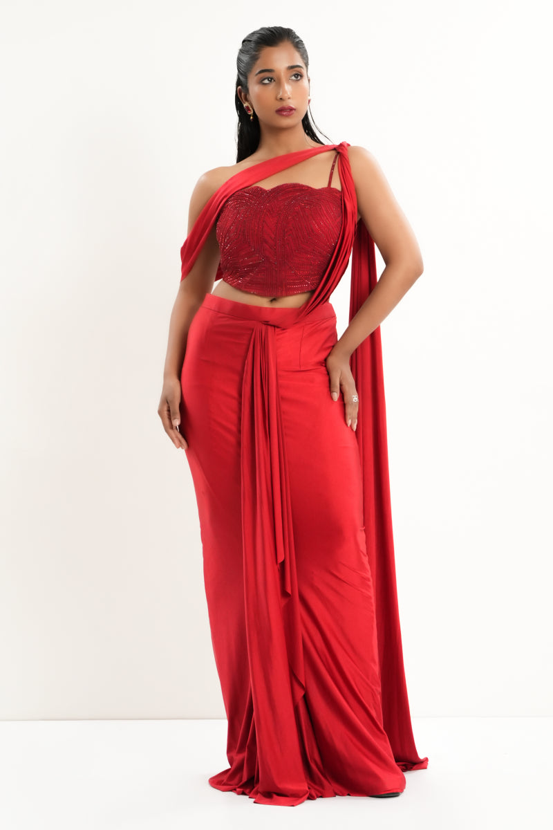 Red Luster Draped Saree