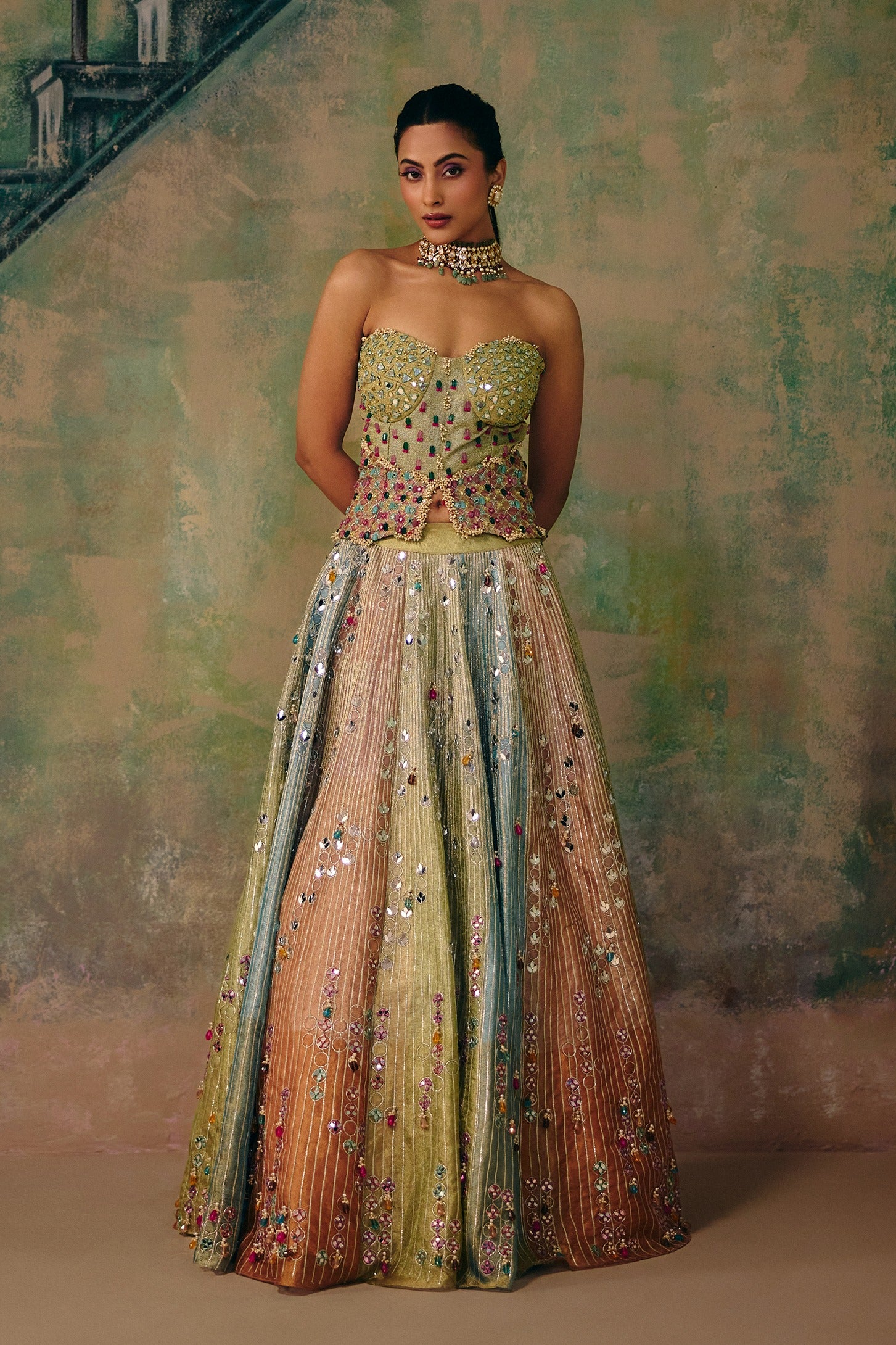 Jhumka Lehenga Set (Without Dupatta)