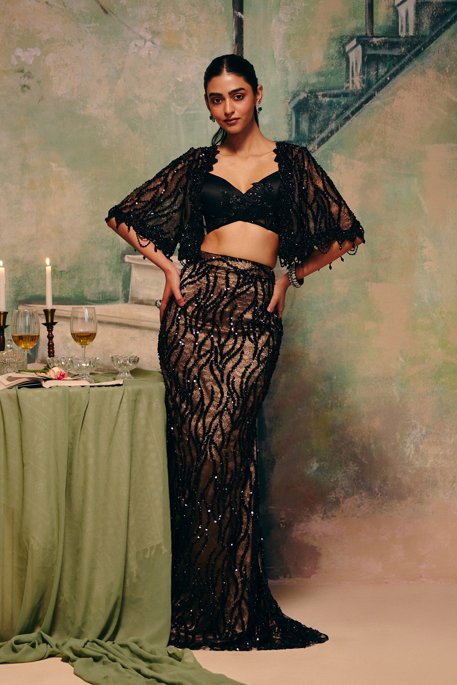 Black Flora Set