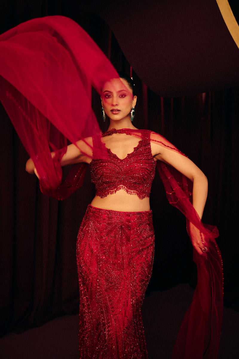 Fitoor Fish Cut Lehenga