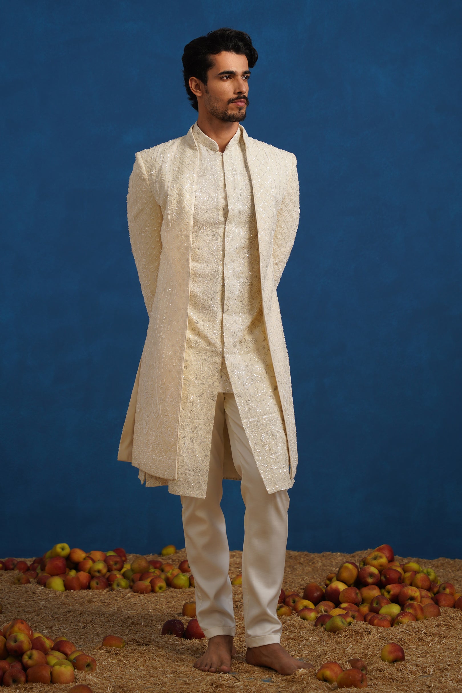 ANANT CUTDANA IVORY SHERWANI SET