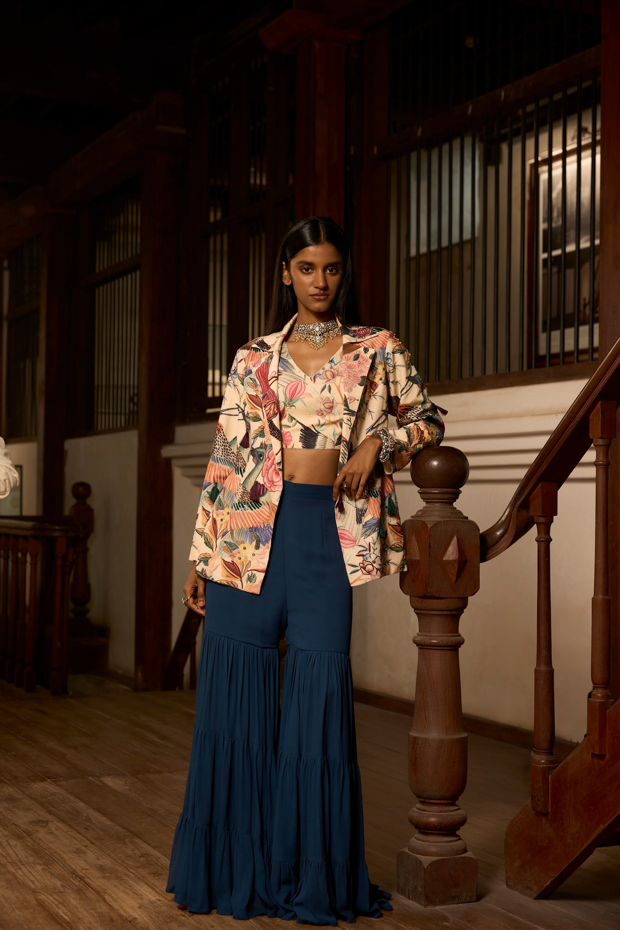 Dior Charm – Handcrafted Elegance Sharara