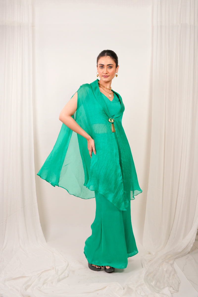 KAFTAN WITH BELL BOTTOMS AND BLOUSE