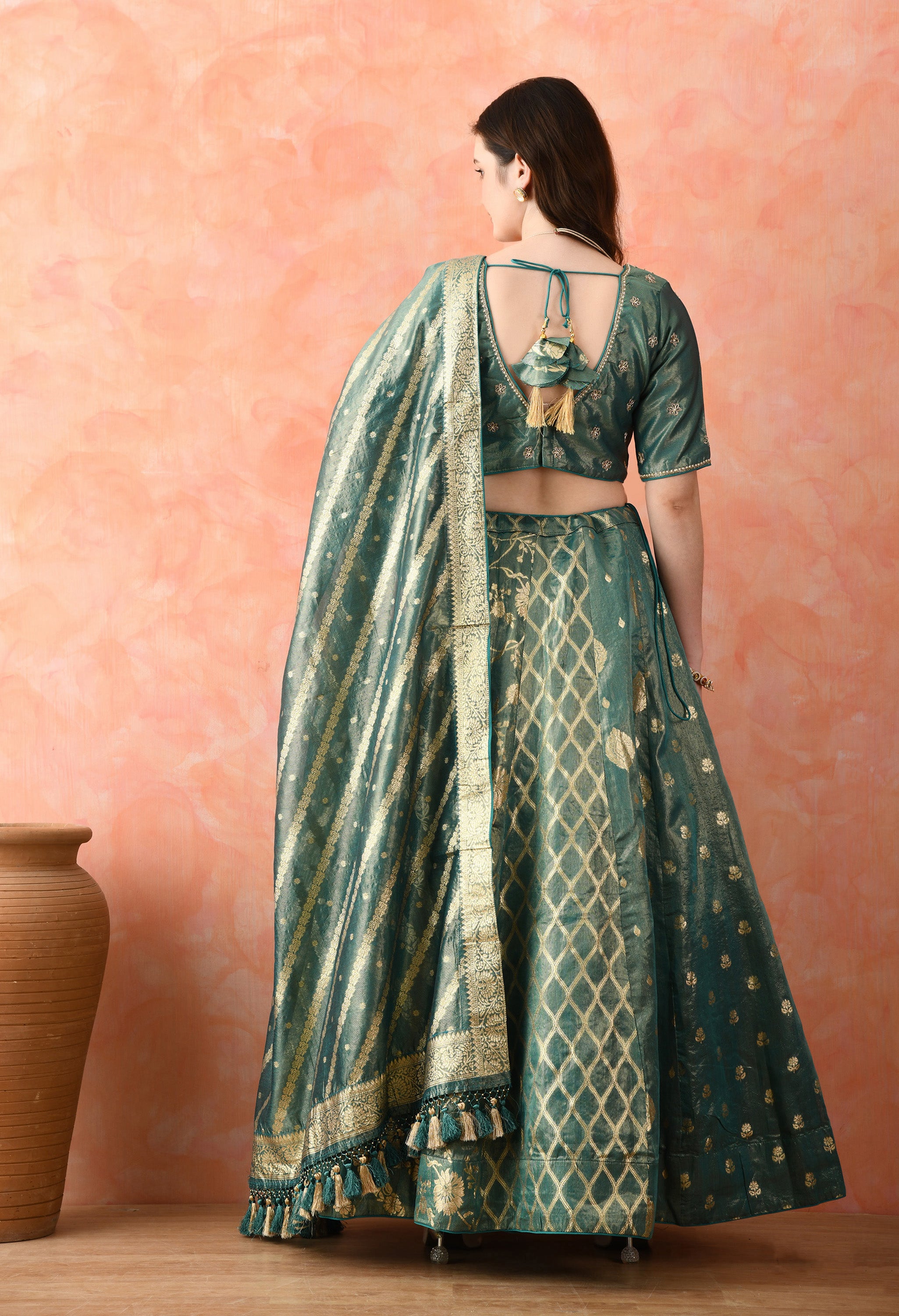 Green Lehenga Set
