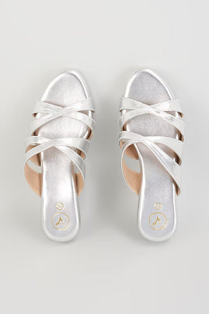 Double X Silver Wedge