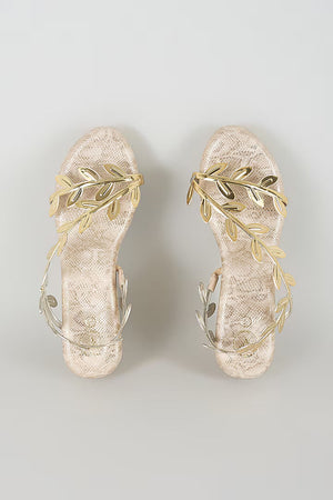 Gold Leafy Baby Wedge