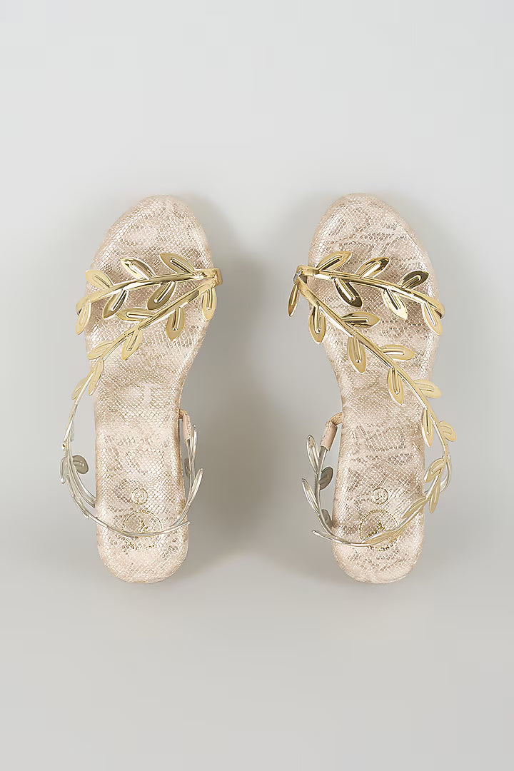 Gold Leafy Baby Wedge