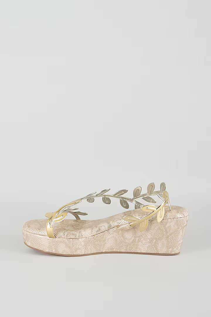 Gold Leafy Baby Wedge