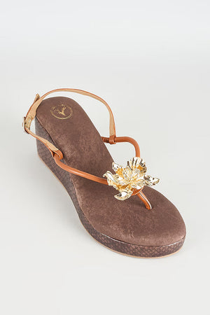 Zeno Brown Baby Wedge