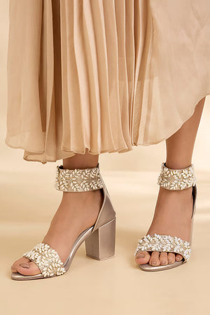 Swadesh Moti Gold Heel [Socks Gold]