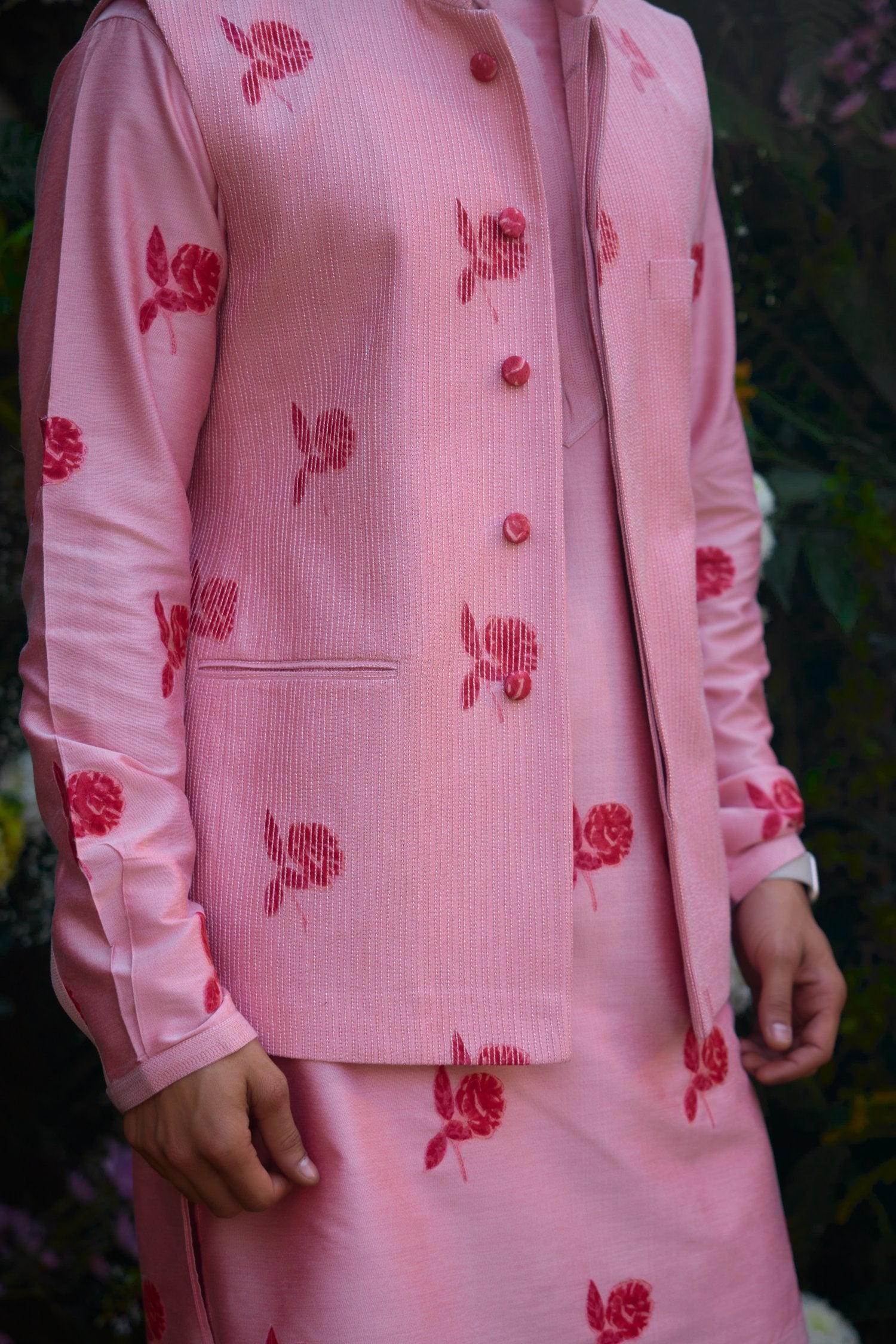 Waist Coat And Kurta Set