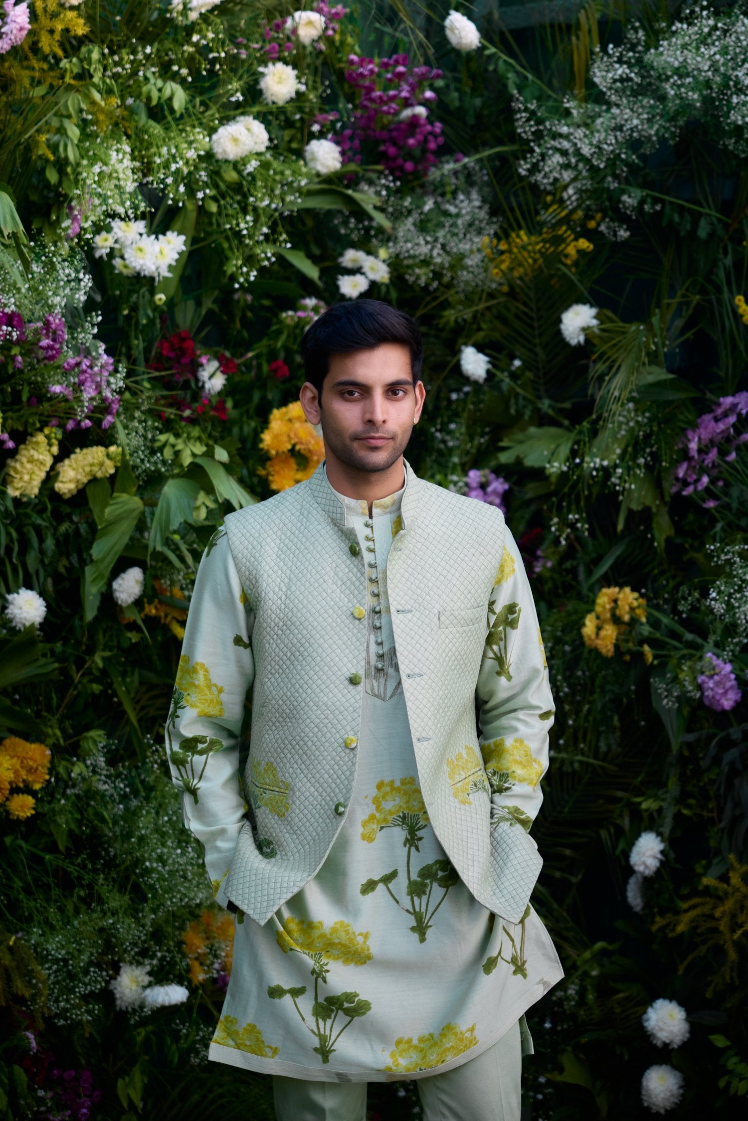 Waist Coat And Kurta Set