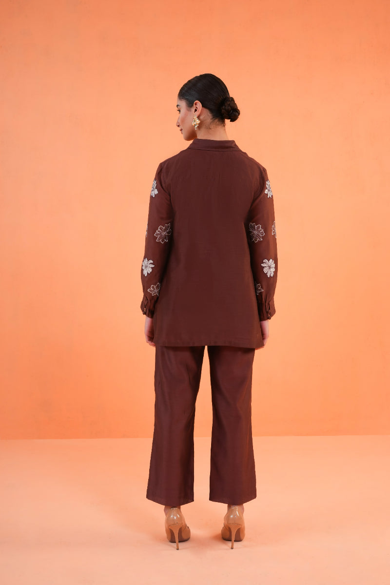 ORIGANI Brown Noir Co-ord set