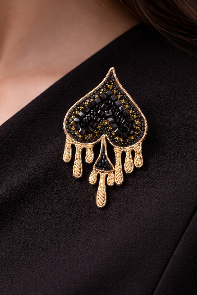 Spade Drip brooch