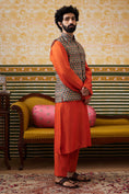 Load image into Gallery viewer, Adah Embellished Bundi With Kurta Set
