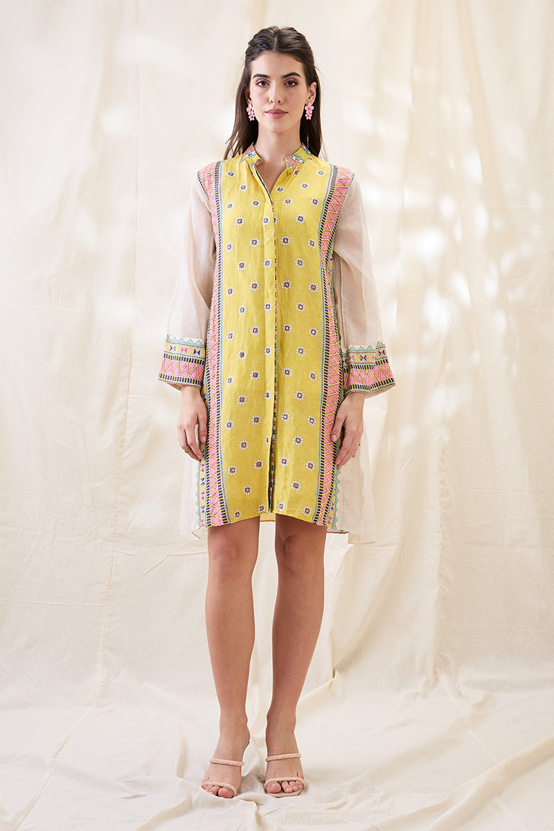 Nooma Embellished A-Line Dress