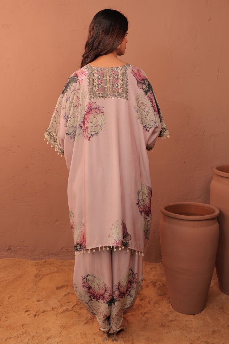 Carnation Crush Kaftan set