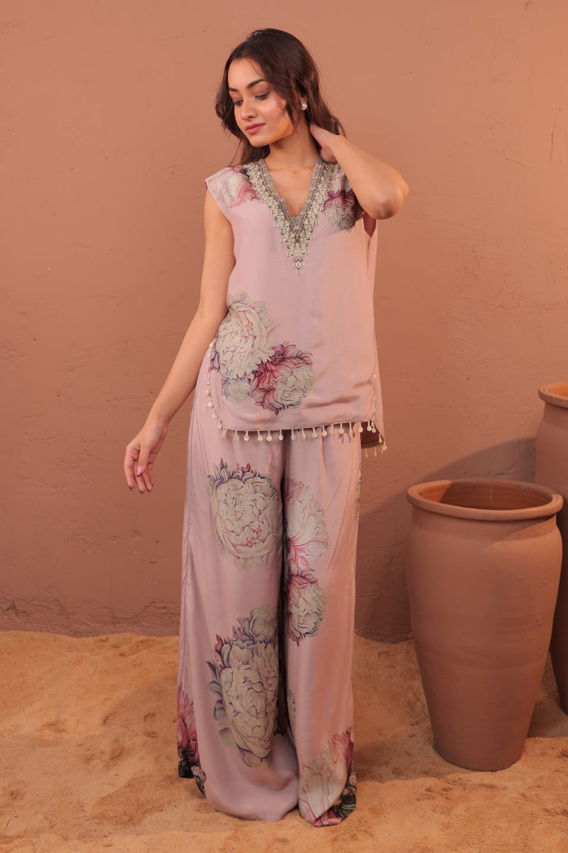 Carnation Crush Vest Co-ord set