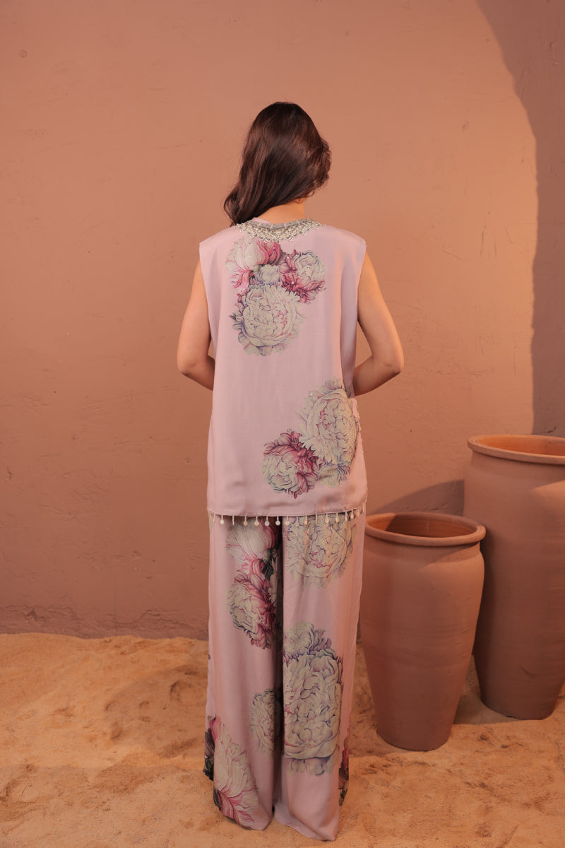 Carnation Crush Vest Co-ord set