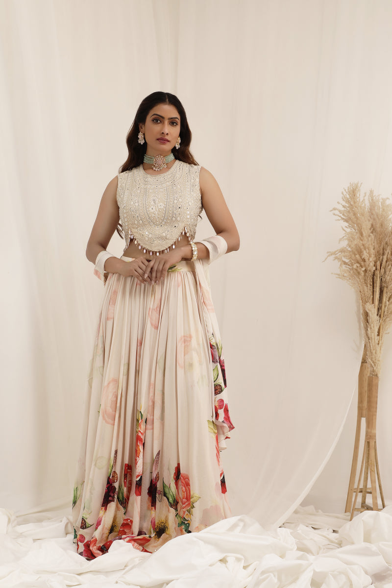 Gul Dasta lehenga Set