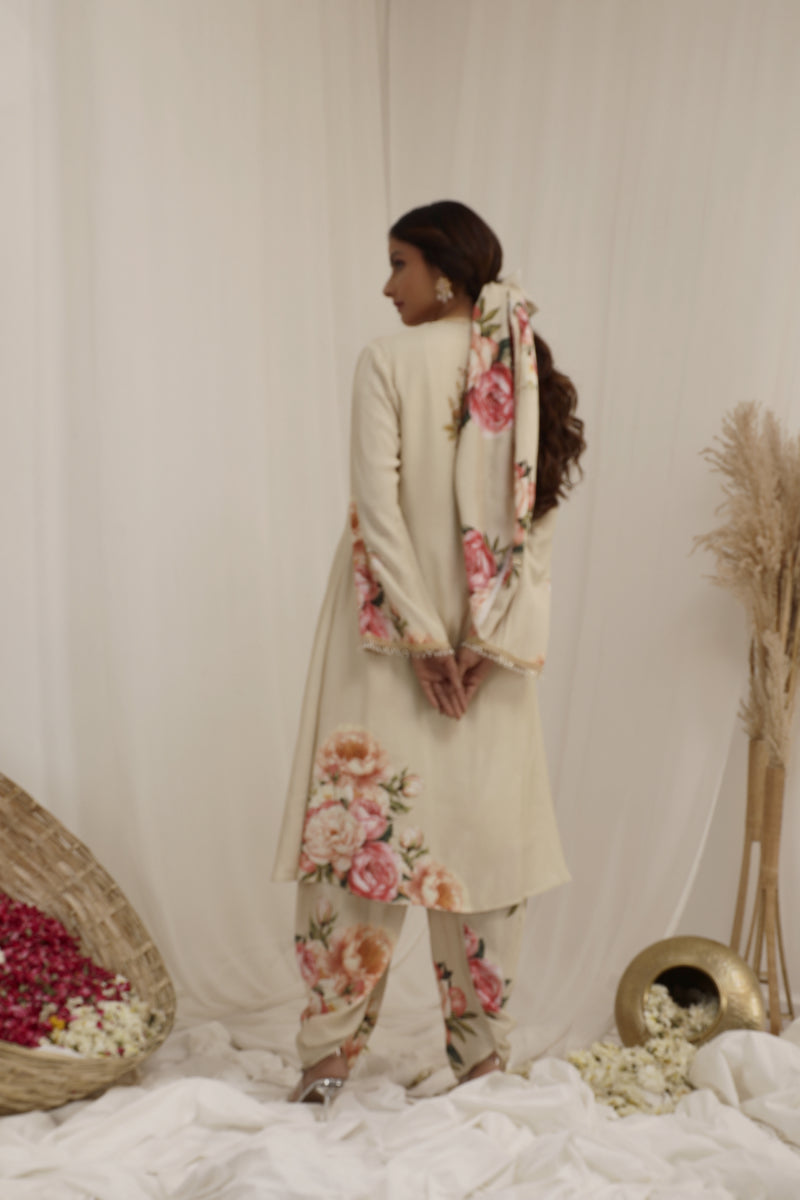 Gul Kand Jacket Set