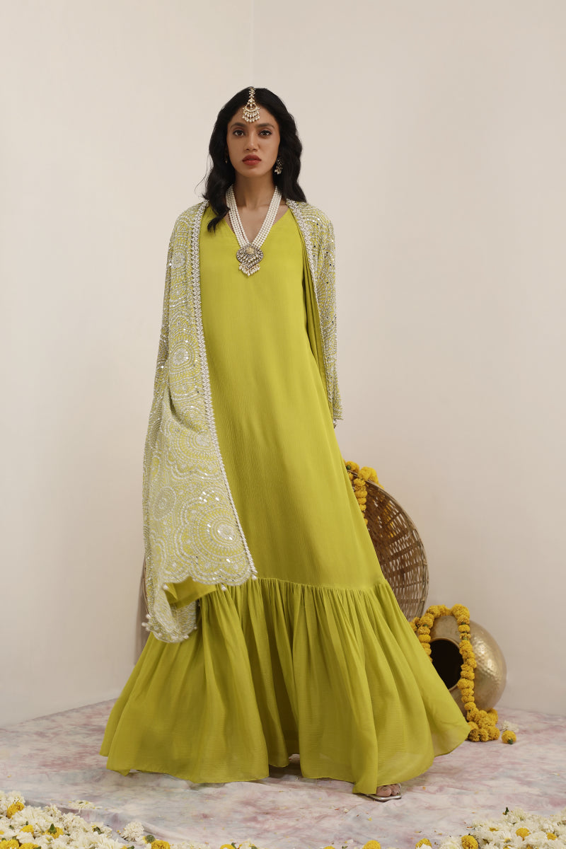 Hoor Long Jacket set