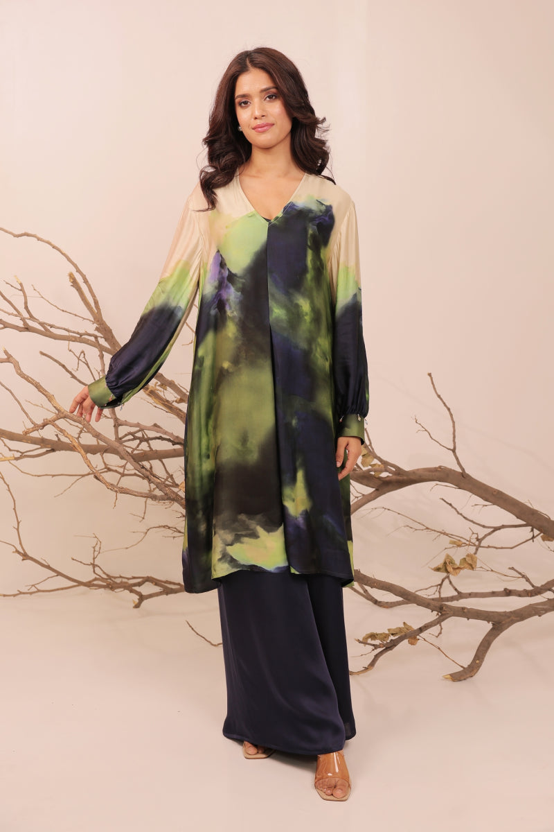 Jheel A-line tunic set