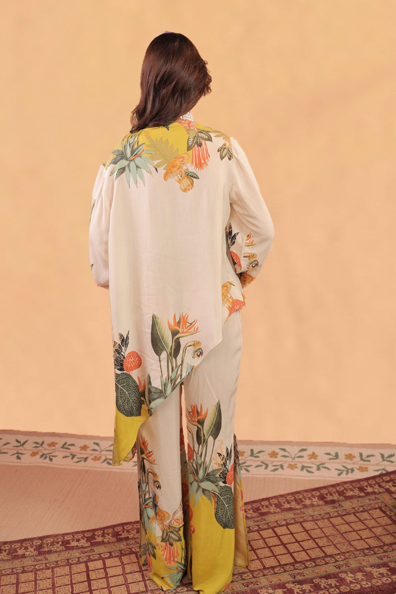 Kokum Asymmetric tunic co-ord set