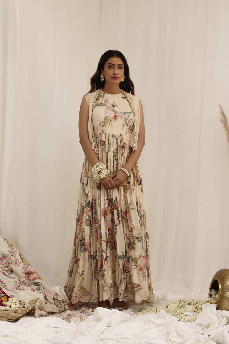 Madhaniya anaarkali set