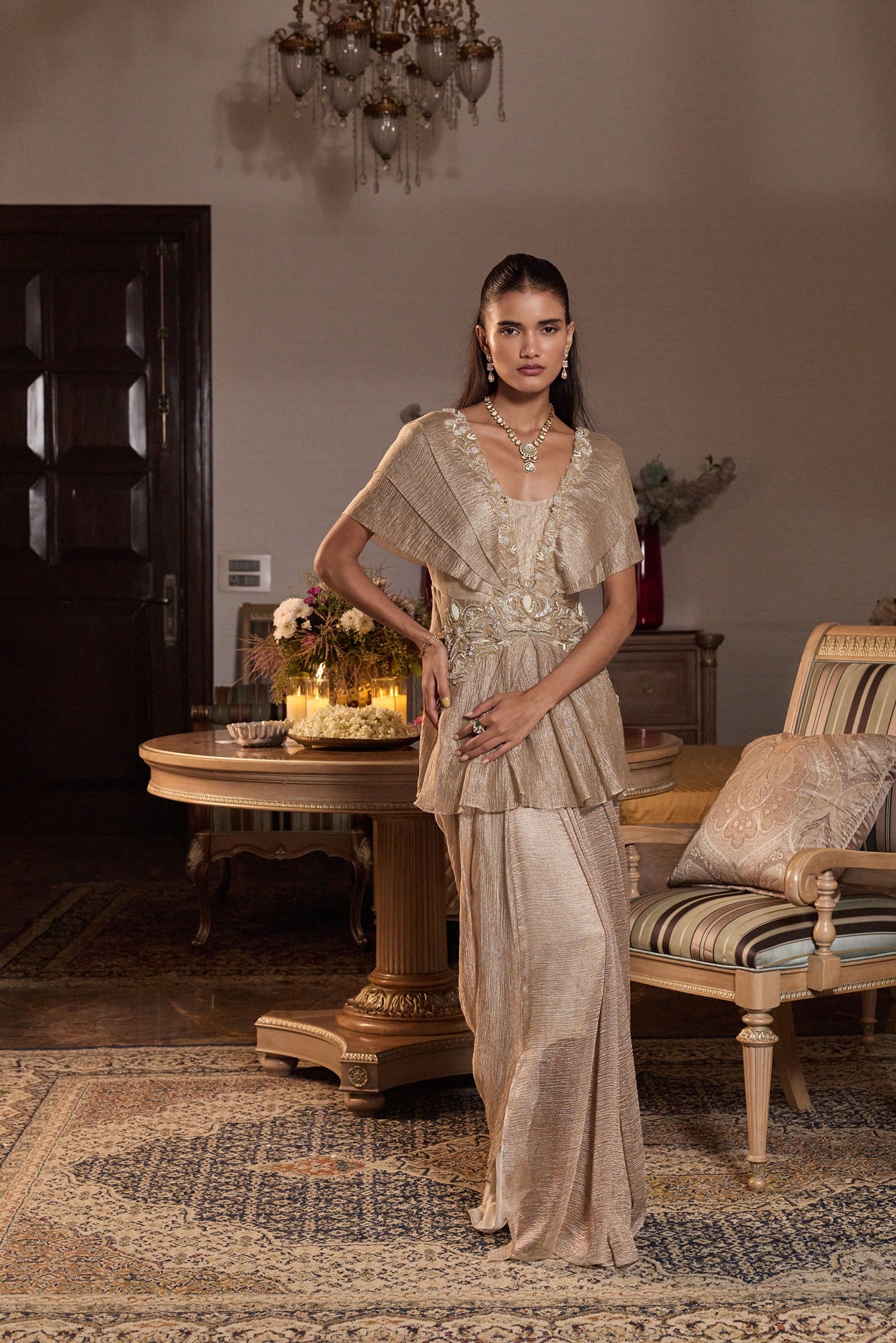 KANGANA TOP WITH SKIRT