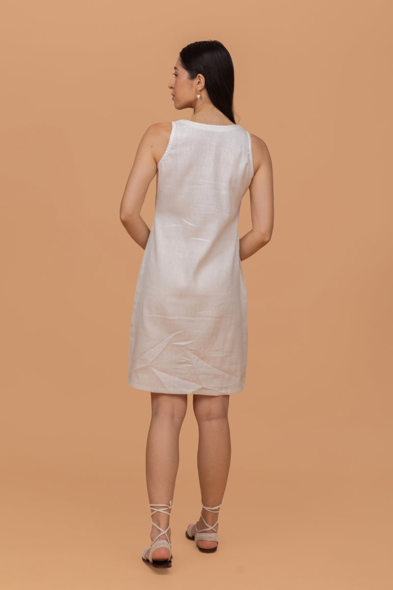 Twill Khadi Scrap Embroidered Tunic