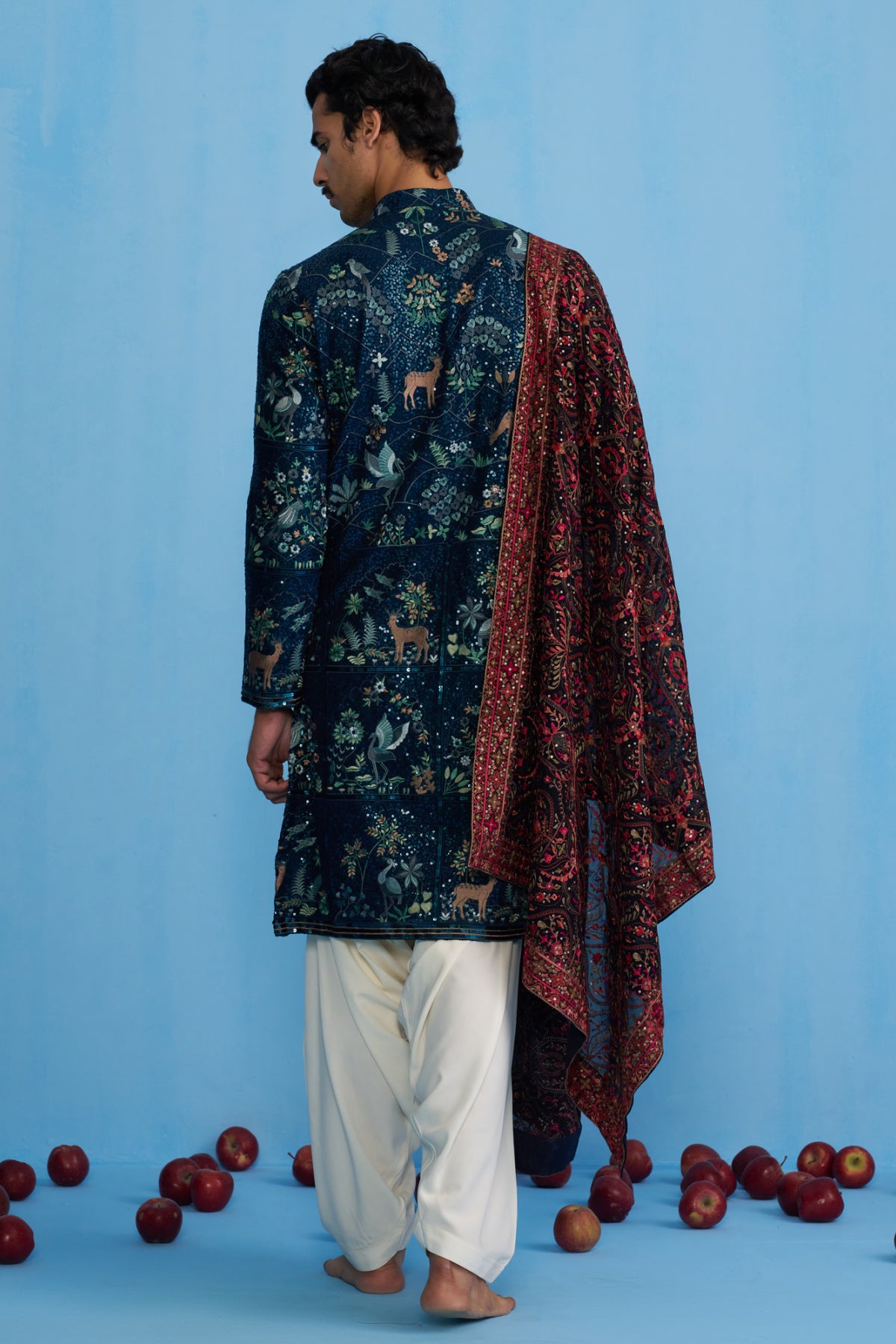 SWAN NAVY BLUE KURTA SET