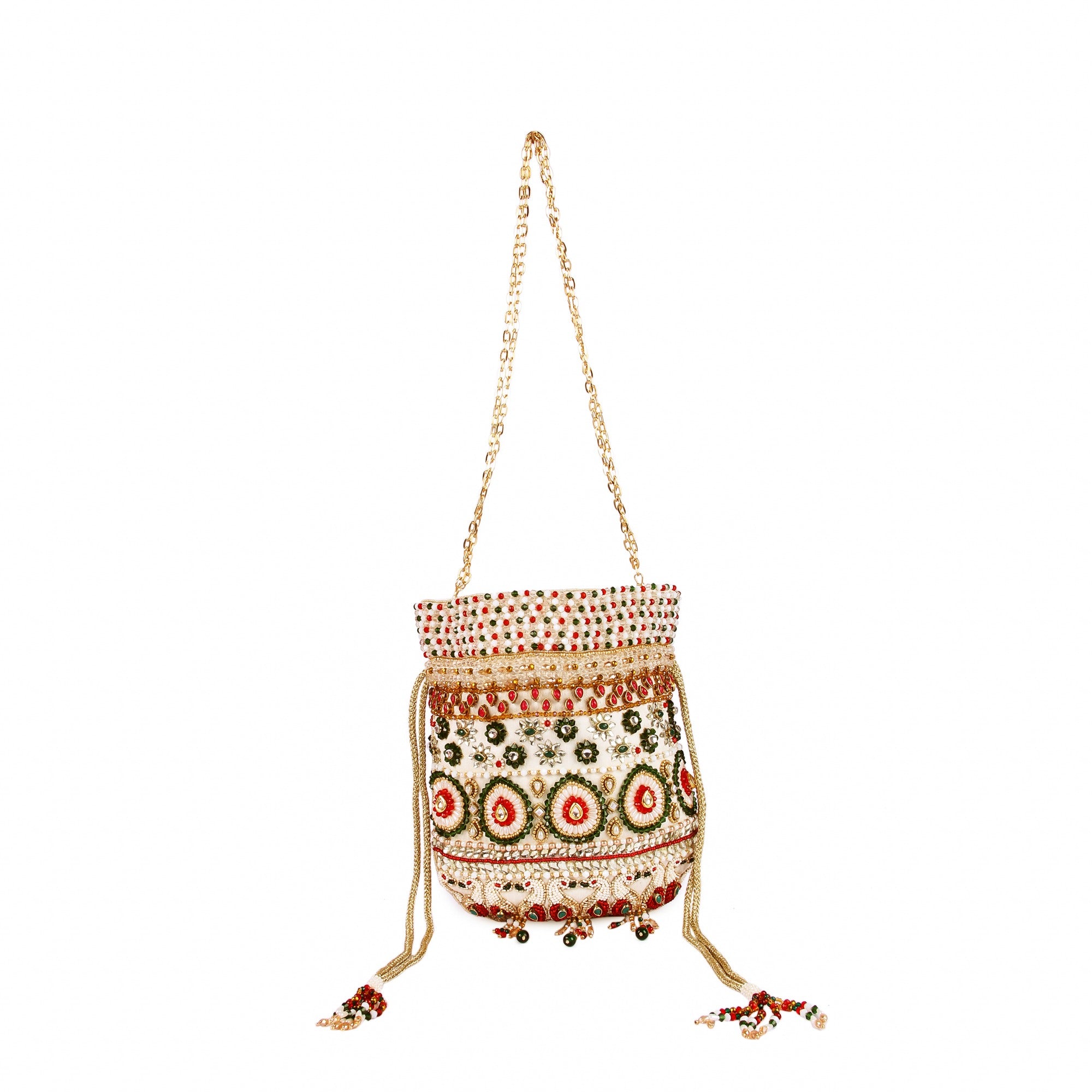Kundan Peacock Potli