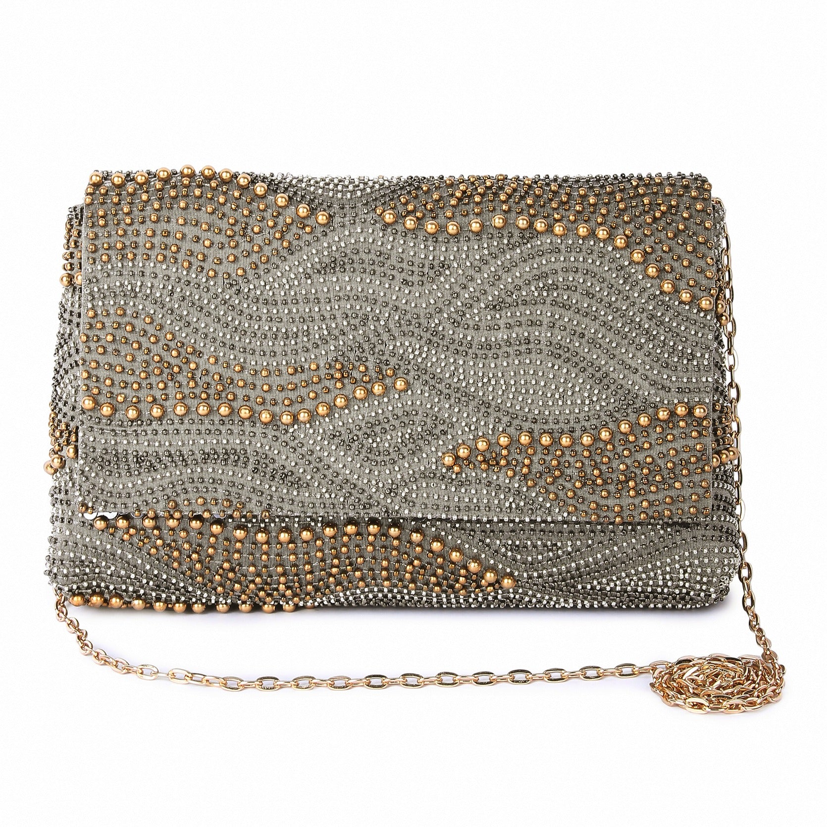 Galaxy Grey Clutch