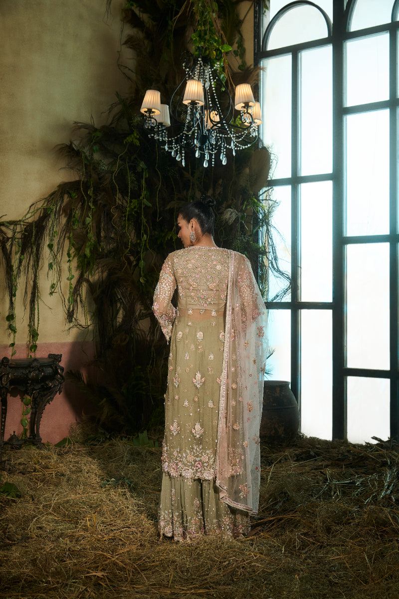 Long Kurta, Sharara, Dupatta