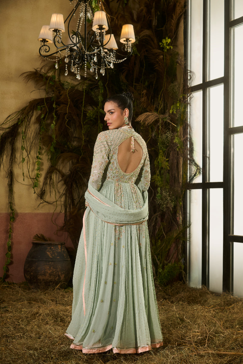 Anarkali, Dupatta, Pants