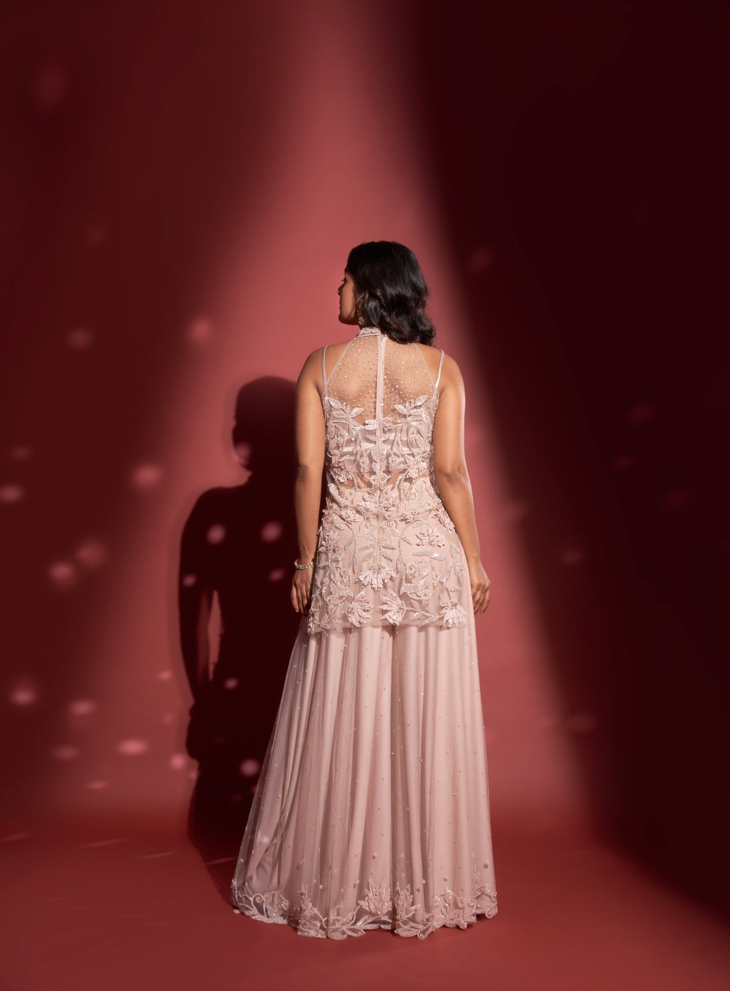 Short Kurta With Dupatta Sharara And Bustier