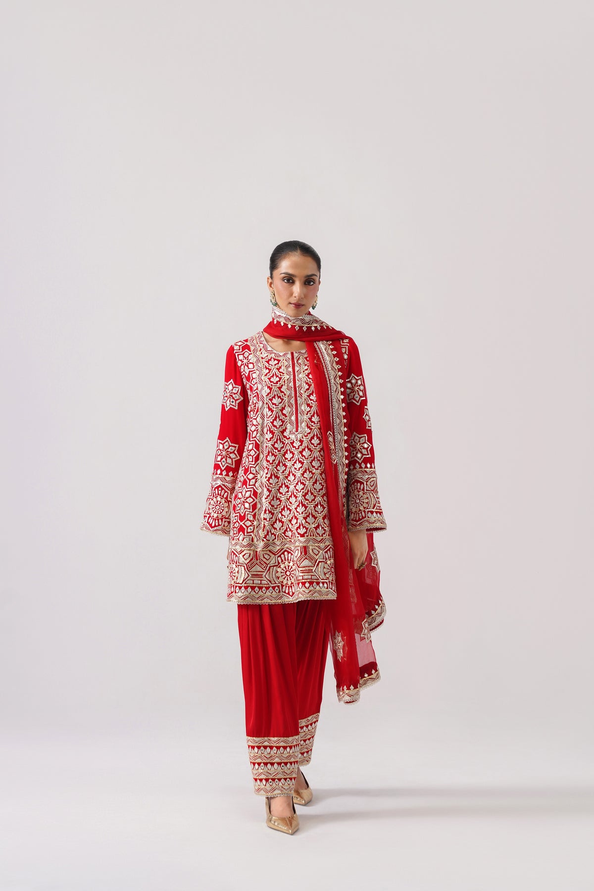 Short A-Line Kurta Set