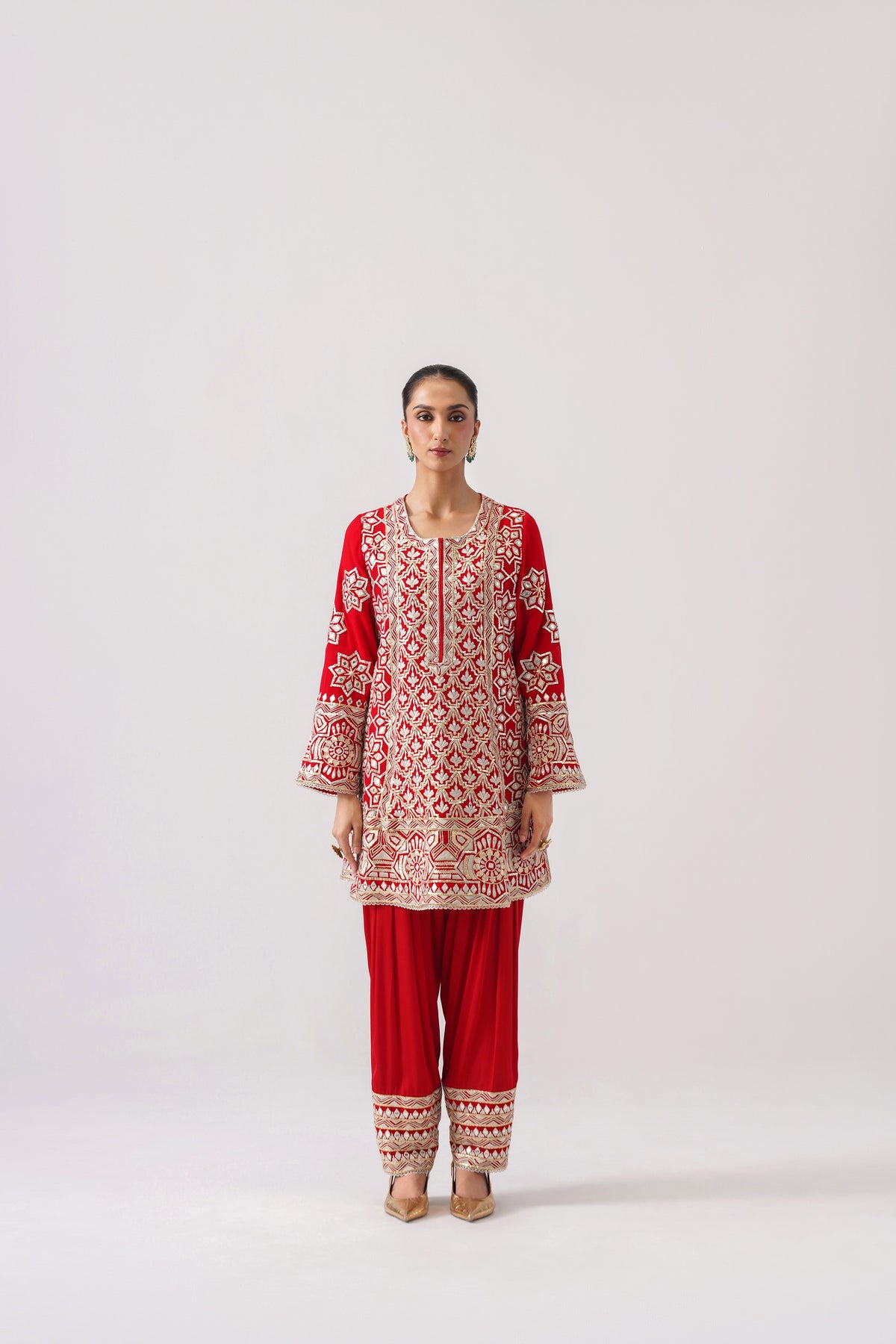 Short A-Line Kurta Set