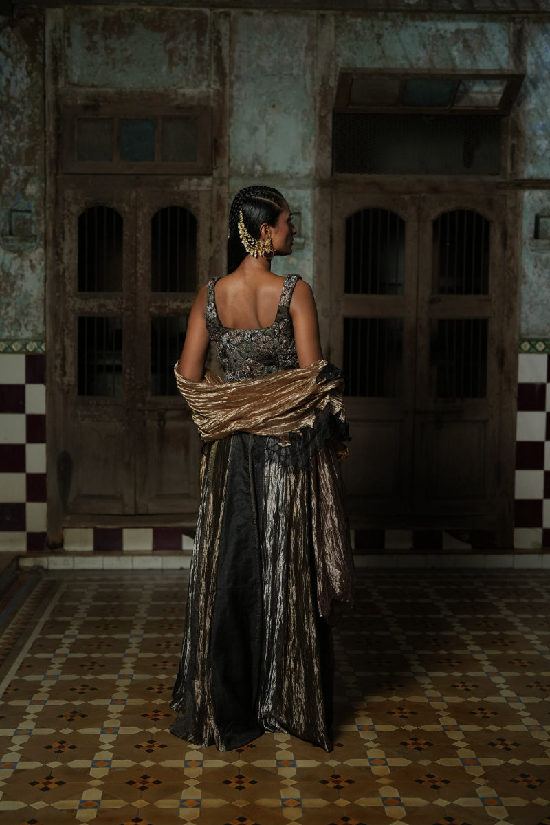 Shree - Blouse, skirt & dupatta set