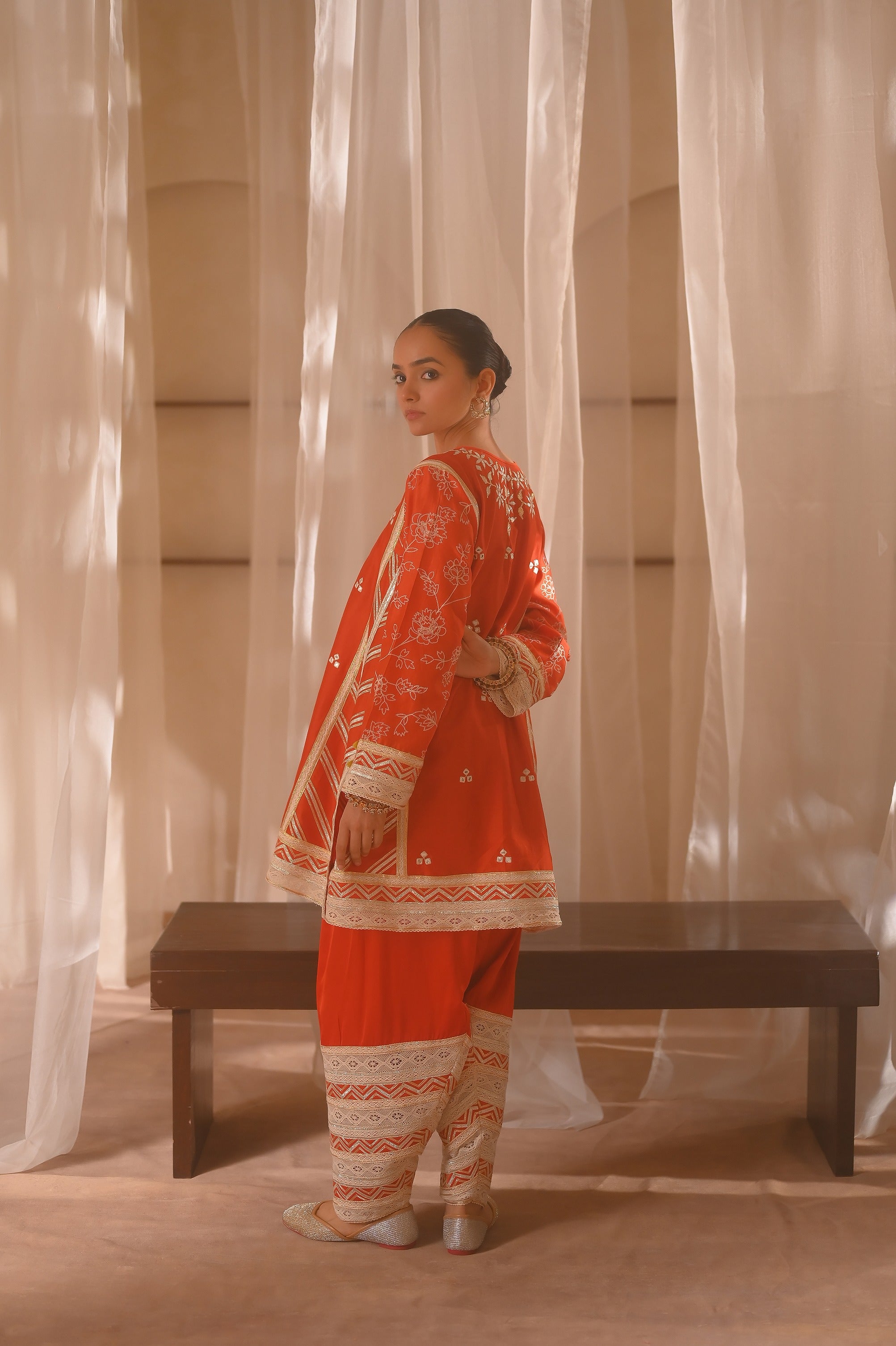 Shorts Kurta Side Kali With Salwar
