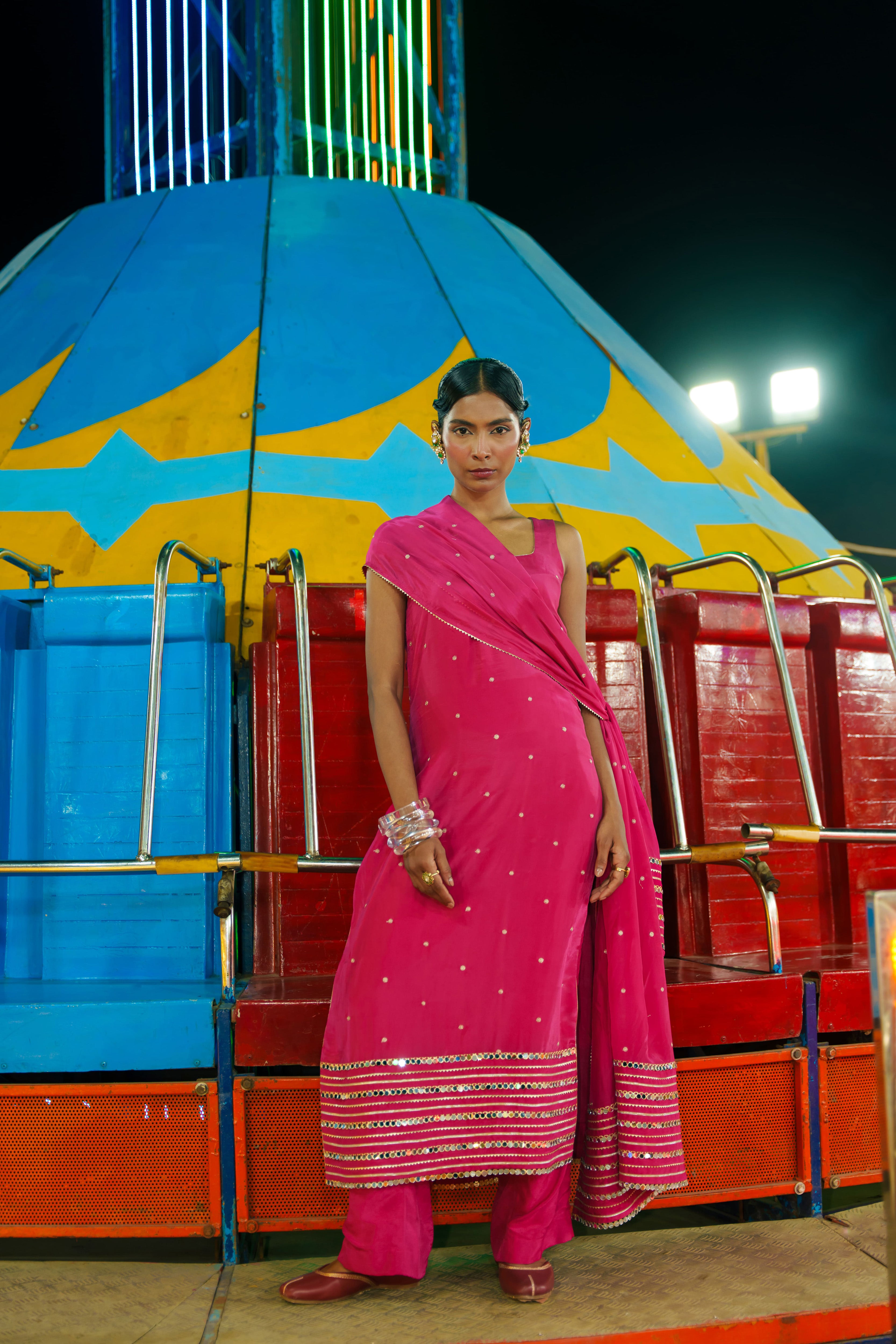Pink Kurta Set