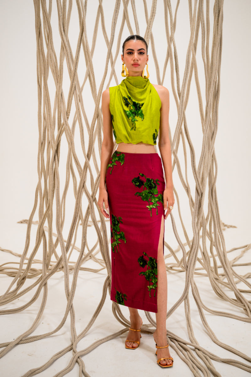 Passion Rouge Skirt Set