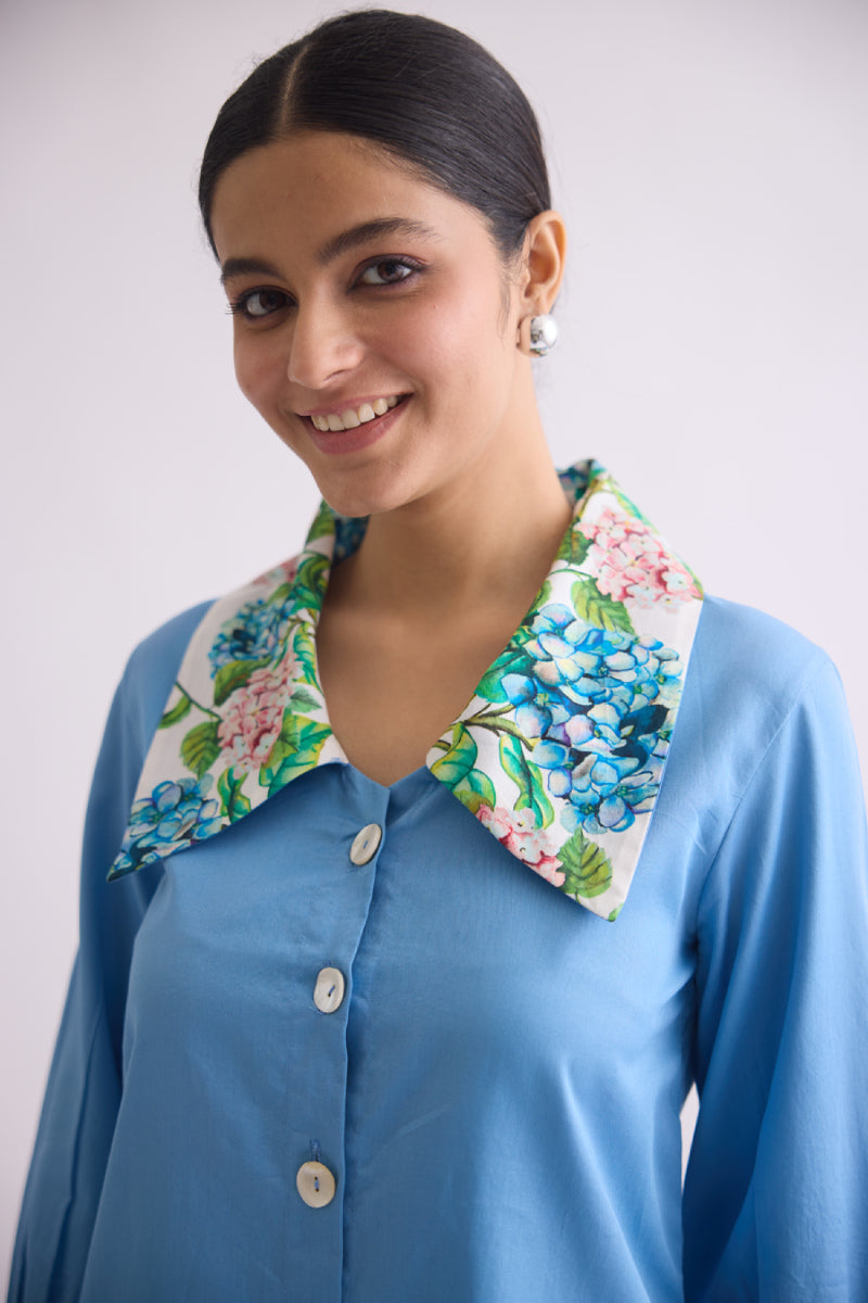 Azure Bloom Shirt