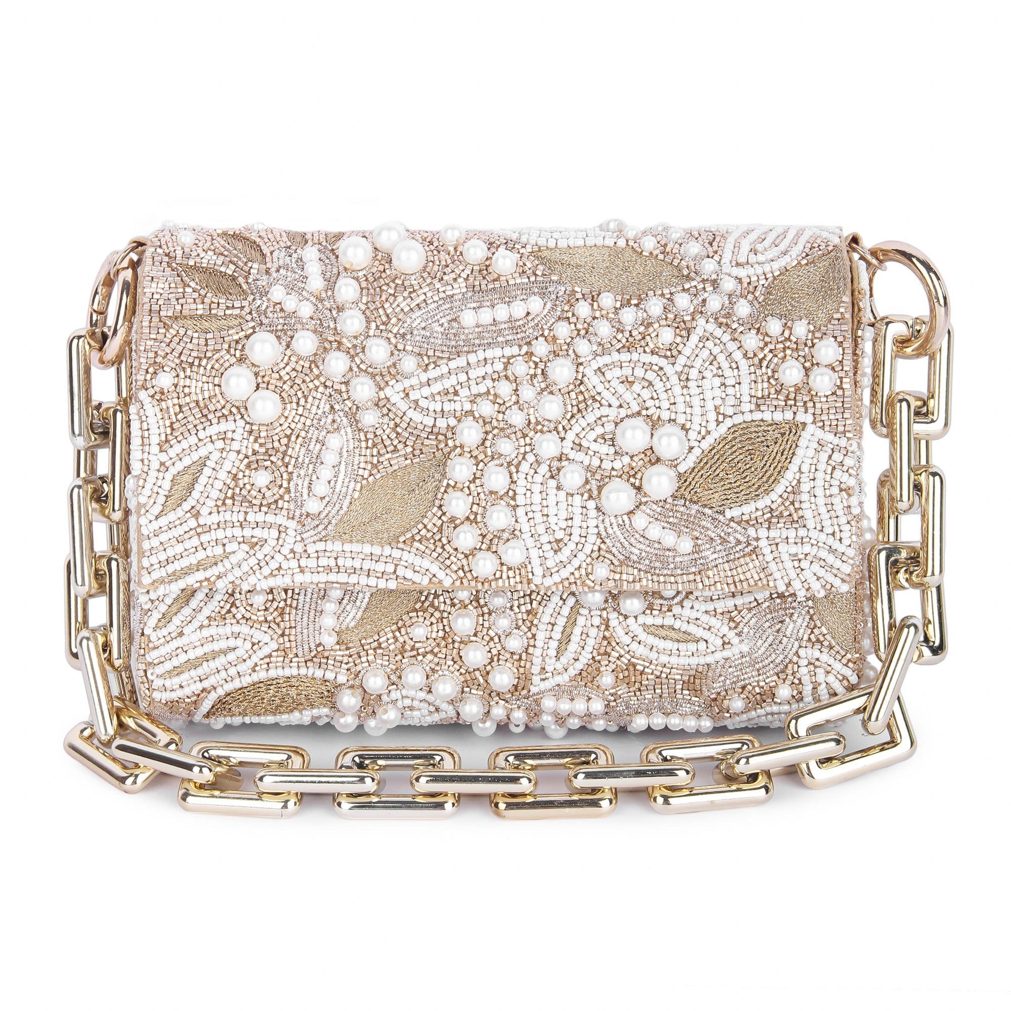 Pearl Gold Clutch