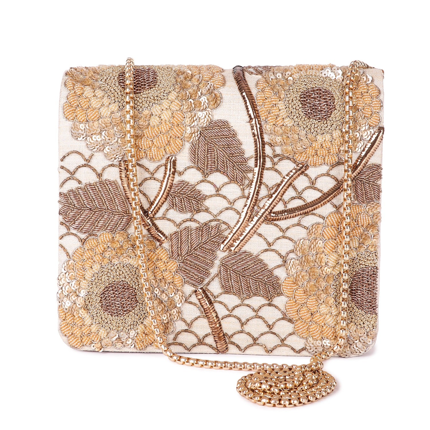 Beige Bahaar Clutch