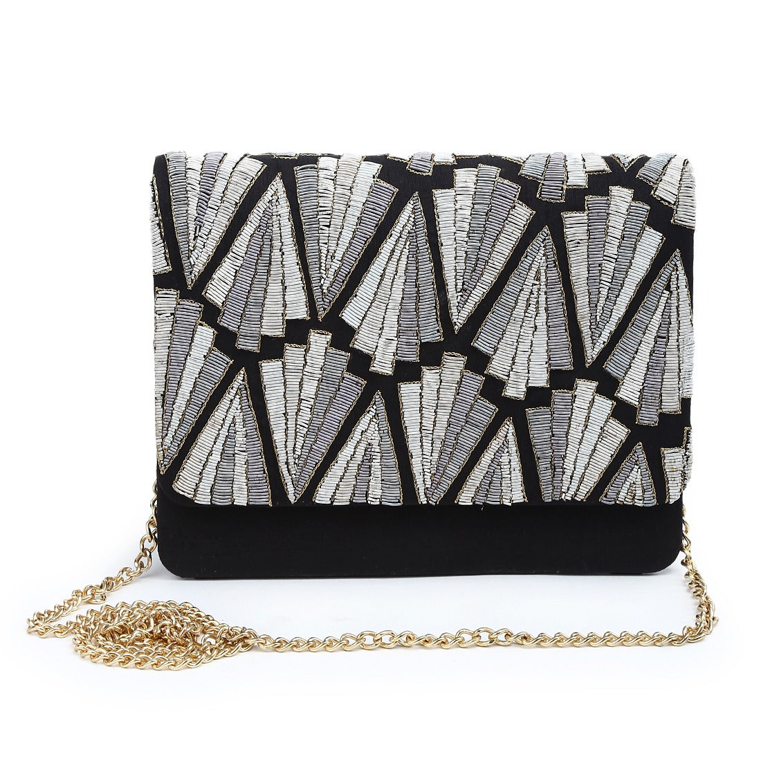 50 Shades Of Silver Clutch